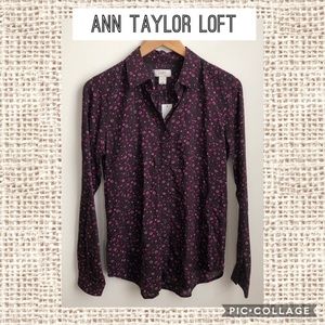 NWT Ann Taylor Loft Flowered Blouse Size XS